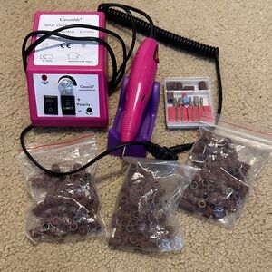 Pink Electric Nail Drill Machine